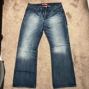 Vintage express slim fit low rise boot cut ROCCO 32X30 pet/smoke free